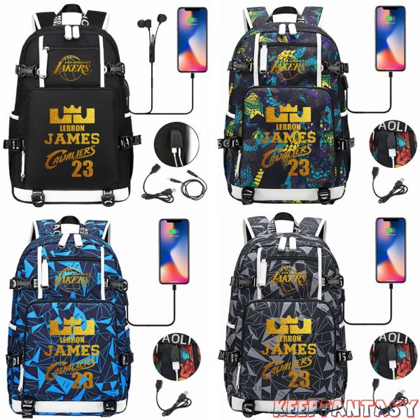 LeBron James Backpacks School Bags USB Backpacks LBI005