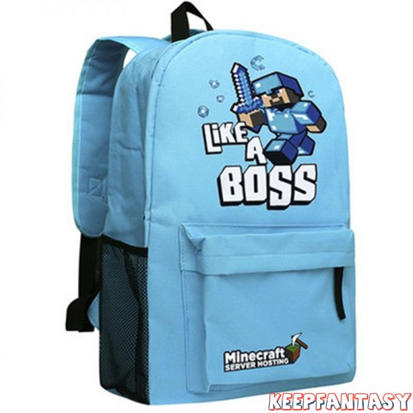 Minecraft Creeper Like A Boss Backpack 